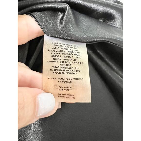 Alice + Olivia Sleeveless Open Back Sleeveless A-Line Mini Dress Black Womens XS - Picture 2 of 4